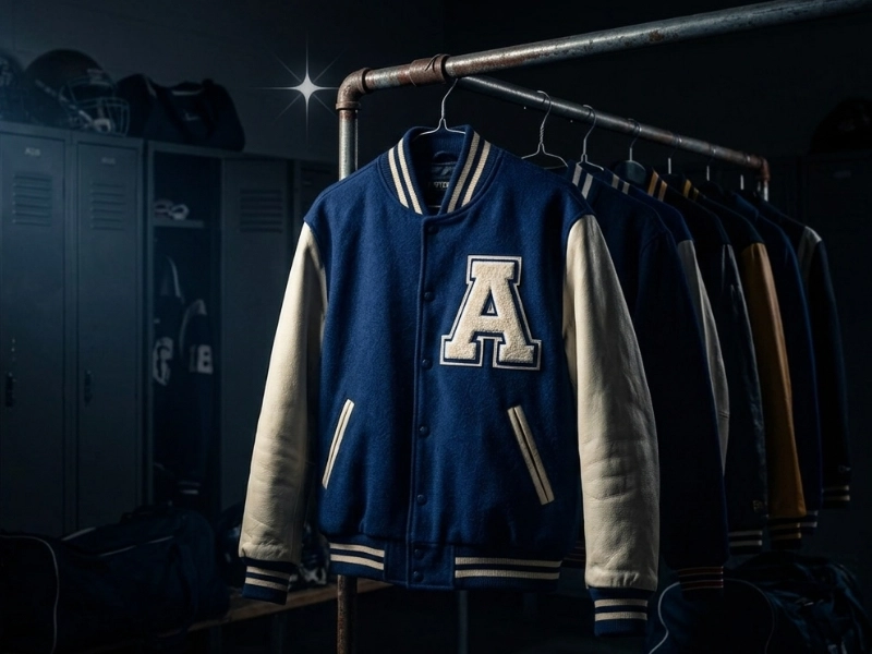 Varsity College Jackets – Wool Body Leather Sleeves