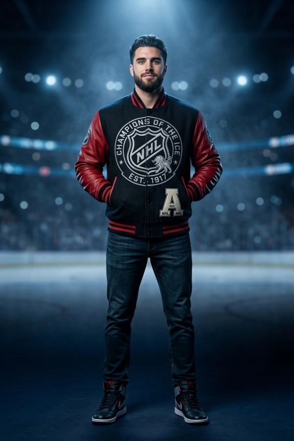Hockey Fan Jackets – Wool Leather and Satin Styles