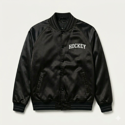 Hockey Satin Bomber Jacket