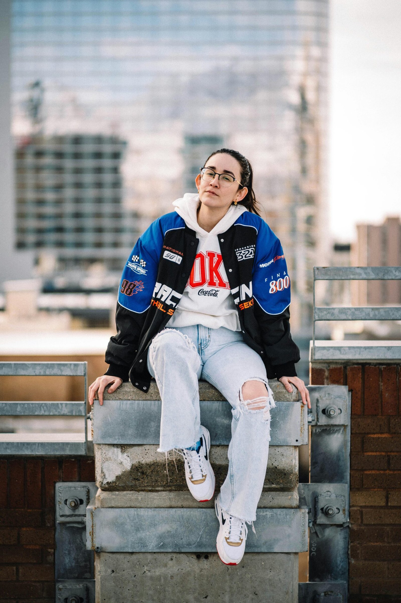 The League Jackets leather detail