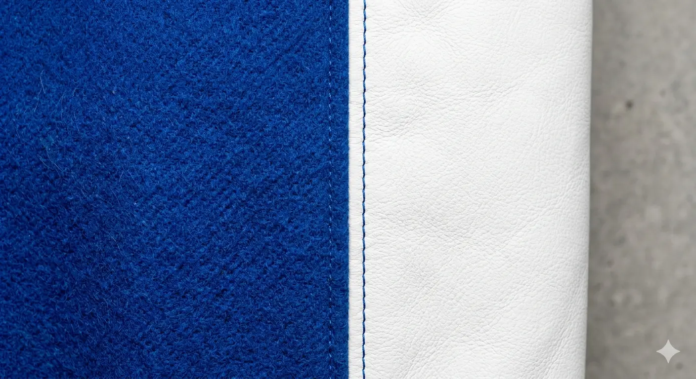 Varsity fabric texture